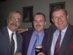 Left Ex WO2 Steve Granger, WO1 Robby Wimont and Lt Col  Faloon